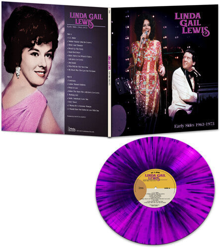 Linda Gail Lewis: Early Sides 1963-1973 - Purple Splatter - VINYL LP "VINYLBADGES"