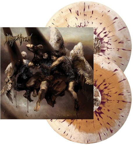 Immolation: Acts of God - Bone & Beer w/ Violet Splatter - VINYL LP "VINYLBADGES"