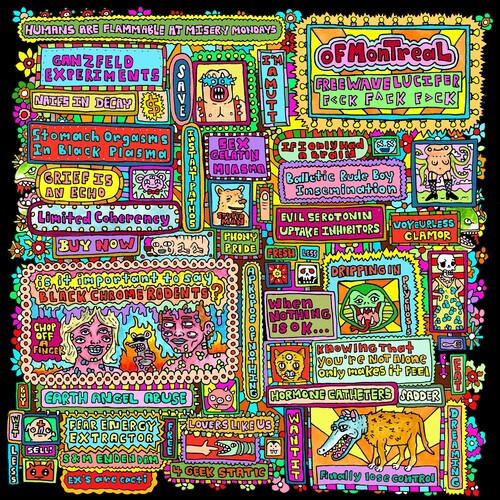 Of Montreal: Freewave Lucifer f-ck f-ck f-ck - Cyan - VINYL LP "VINYLBADGES"