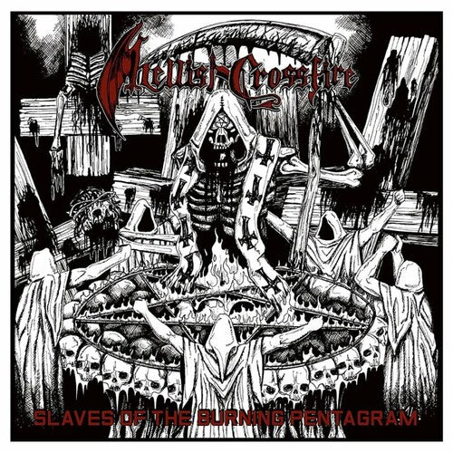Hellish Crossfire: Slaves of the Burning Pentagram - VINYL LP "VINYLBADGES"