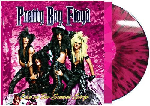 Pretty Boy Floyd: Live On The Sunset Strip - Pink/black Splatter - VINYL LP "VINYLBADGES"