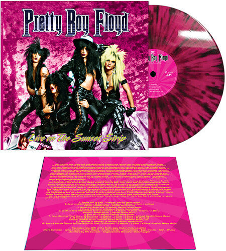 Pretty Boy Floyd: Live On The Sunset Strip - Pink/black Splatter - VINYL LP "VINYLBADGES"