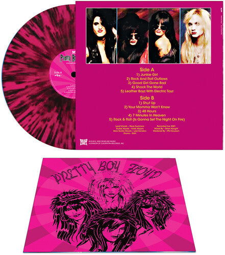 Pretty Boy Floyd: Live On The Sunset Strip - Pink/black Splatter - VINYL LP "VINYLBADGES"