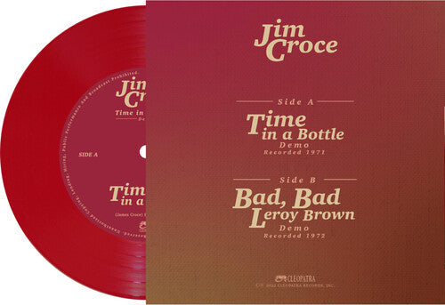 Jim Croce: Time In A Bottle - Red - VINYL LP "VINYLBADGES"