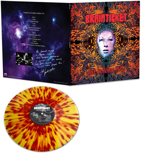 Brainticket: Live In Rome 1973 - Red/yellow Splatter - VINYL LP "VINYLBADGES"