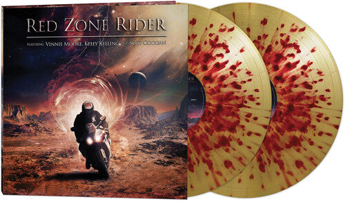 Red Zone Rider: Red Zone Rider - Gold/red Splatter - VINYL LP "VINYLBADGES"
