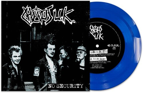 Chaos UK: No Security - Blue - VINYL LP "VINYLBADGES"