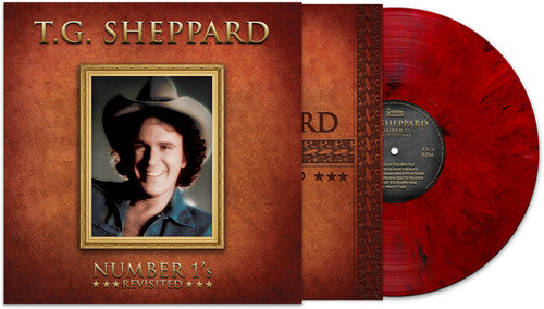 T.G. Sheppard: Number 1's Revisited - Red Marble - VINYL LP "VINYLBADGES"