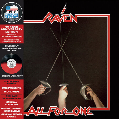 Raven: All For One - 40 Year Anniversary - VINYL LP "VINYLBADGES"