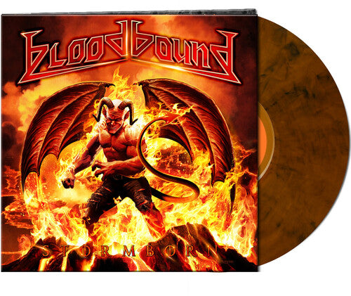 Bloodbound: Stormborn - Orange/black Marbled - VINYL LP "VINYLBADGES"
