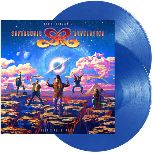 Arjen Lucassen's Supersonic Revolution: Golden Age of Music - Transparent Blue - VINYL LP "VINYLBADGES"