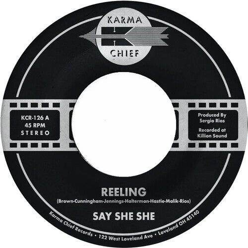 Say She She: Reeling / Don't You Dare Stop - VINYL LP "VINYLBADGES"
