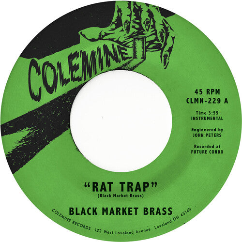 Black Market Brass: Rat Trap / Chop Bop - Purple Swirl - VINYL LP "VINYLBADGES"