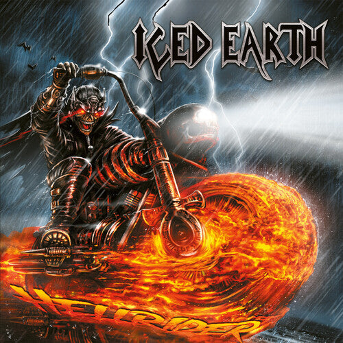 Iced Earth: Hellrider - Orange/yellow/silver Splatter - VINYL LP "VINYLBADGES"
