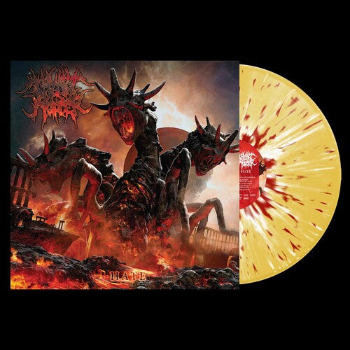 Thy Art Is Murder: Hate - Yellow W/red White Splatter - VINYL LP "VINYLBADGES"