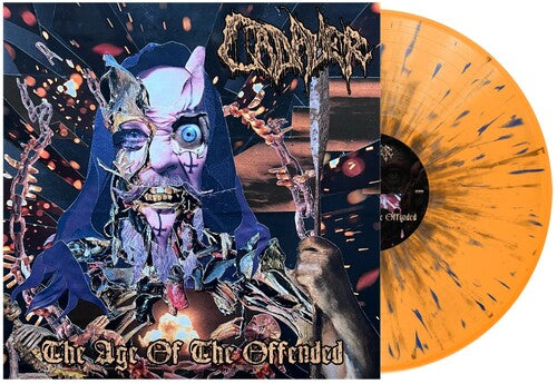 Cadaver: The Age of the Offended - Orange, Silver & Blue Splatter - VINYL LP "VINYLBADGES"