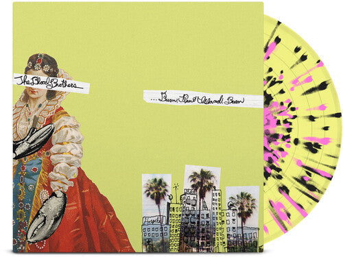 The Blood Brothers: Burn, Piano Island, Burn (Deluxe Ed.) Yellow w/Pink & Black Splatter - VINYL LP "VINYLBADGES"