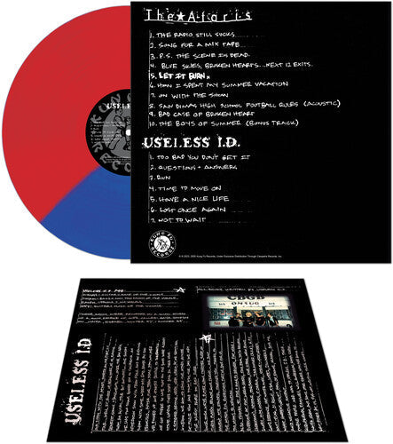 Ataris & Useless Id: Let It Burn - Red/blue Split - VINYL LP "VINYLBADGES"