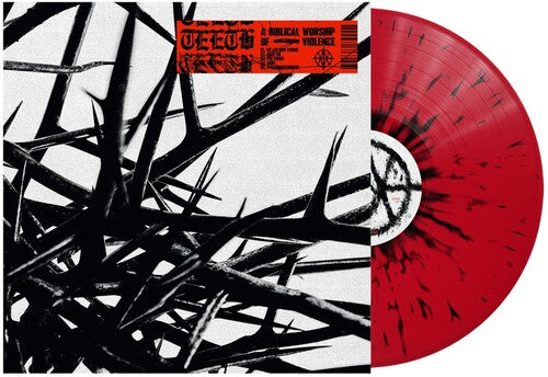 Teeth: A Biblical Worship of Violence - Red & Black Splatter - VINYL LP "VINYLBADGES"