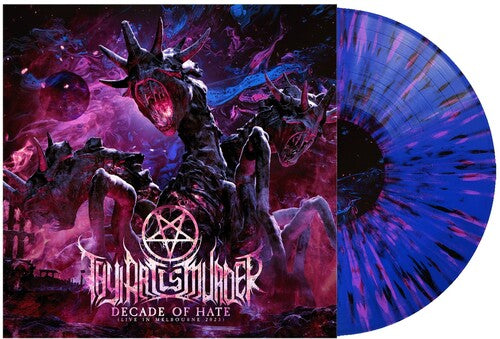 Thy Art Is Murder: Decade of Hate (Live in Melbourne 2023) - Blue W/ Black Pink Splatter - VINYL LP "VINYLBADGES"