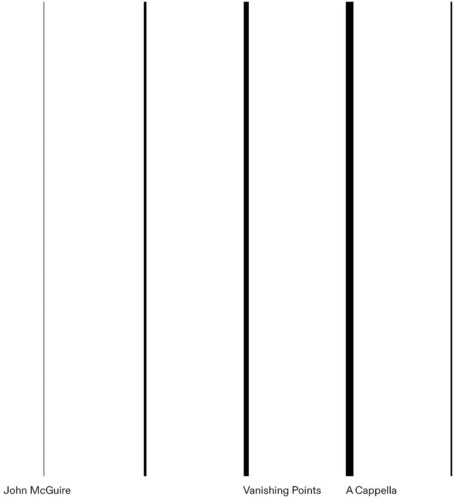 John McGuire: Vanishing Points / A Cappella - VINYL LP "VINYLBADGES"