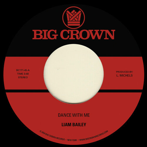 Liam Bailey: Dance With Me b/w Mercy Tree - VINYL LP "VINYLBADGES"