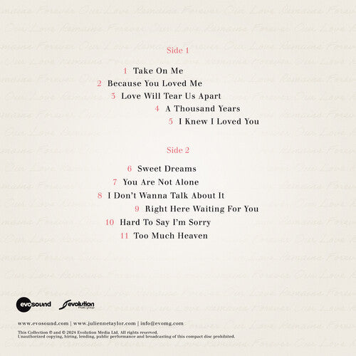 Julienne Taylor: Forever Our Love Remains - VINYL LP "VINYLBADGES"