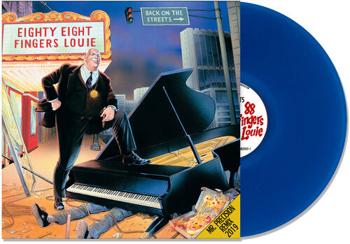 88 Fingers Louie: Back on the Streets (Remixed and Remastered) - Blue - VINYL LP "VINYLBADGES"