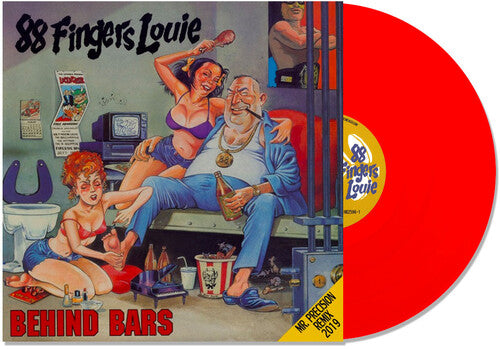 88 Fingers Louie: Behind Bars - Red - VINYL LP "VINYLBADGES"
