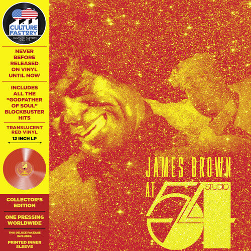 James Brown: At Studio 54 New York City - VINYL LP "VINYLBADGES"