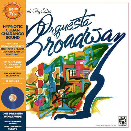 Orquestra Broadway: New York City Salsa - Translucent Blue - VINYL LP "VINYLBADGES"