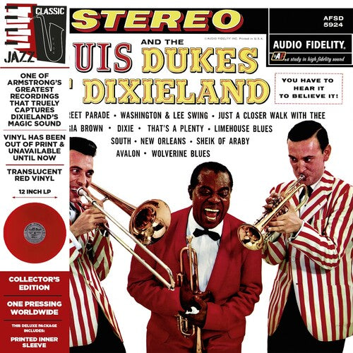 Louis Armstrong: Louis Armstrong and the Dukes of Dixieland - VINYL LP "VINYLBADGES"