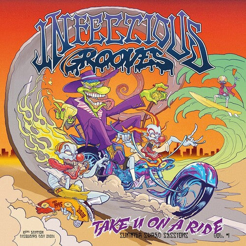 Infectious Grooves: Take U on a Ride (EP) - Green/Purple Splatter. - VINYL LP "VINYLBADGES"