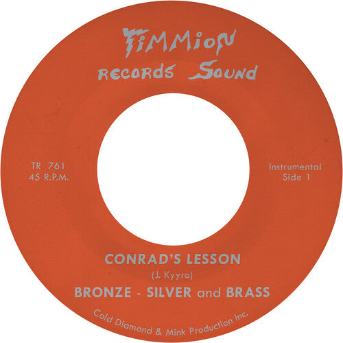 Bronze Silver & Brass: Conrad's Lesson - Transparent Red - VINYL LP "VINYLBADGES"