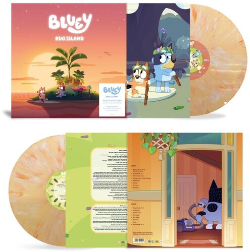 Bluey: Rug Island - Sunset Orange Colored Vinyl - VINYL LP "VINYLBADGES"