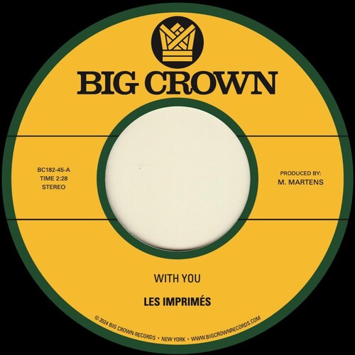 Les Imprimes: With You B/W Only Love - VINYL LP "VINYLBADGES"