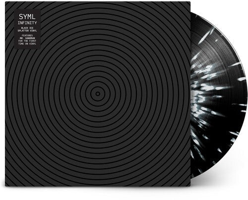 SYML: Infinity - Black Ice with White Splatter - VINYL LP "VINYLBADGES"