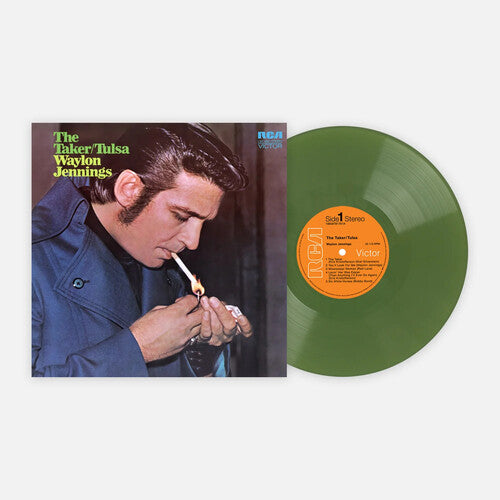 Waylon Jennings: Taker/Tulsa - 180-Gram Green Colored Vinyl - VINYL LP "VINYLBADGES"