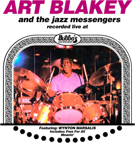 Art Blakey and The Jazz Messengers: Live At Bubba's 1980 - Clear Violet Colored Vinyl - VINYL LP "VINYLBADGES"