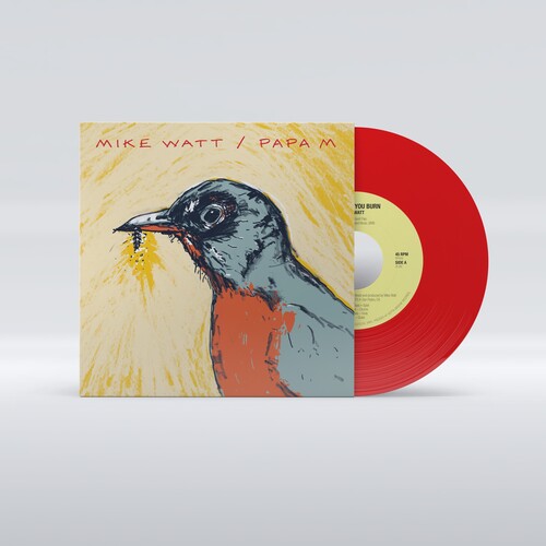 Mike Watt: Mike Watt // Papa M - Red Opaque - VINYL LP "VINYLBADGES"