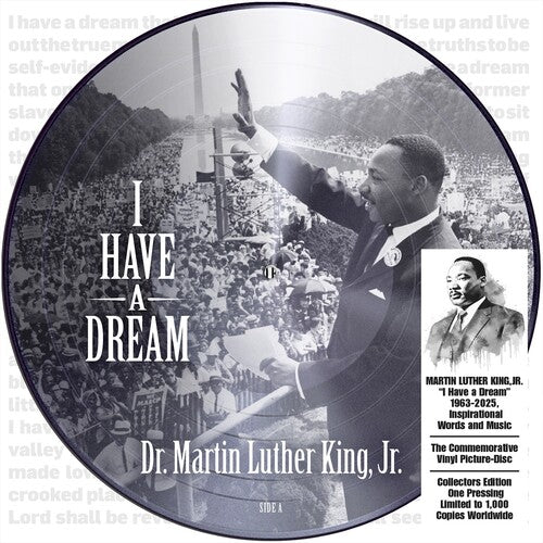 Martin Luther King Jr: I Have a Dream 1963-2025, Inspirational Words and Music - VINYL LP "VINYLBADGES"
