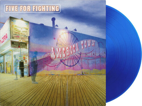 Five for Fighting: America Town- Limited 180-Gram Translucent Blue Colored Vinyl - VINYL LP "VINYLBADGES"