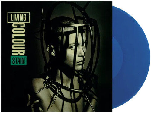 Living Colour: Stain- Limited 180-Gram Translucent Blue Colored Vinyl - VINYL LP "VINYLBADGES"