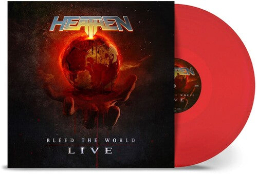 Heathen: Bleed the World: Live - Trans Red - VINYL LP "VINYLBADGES"