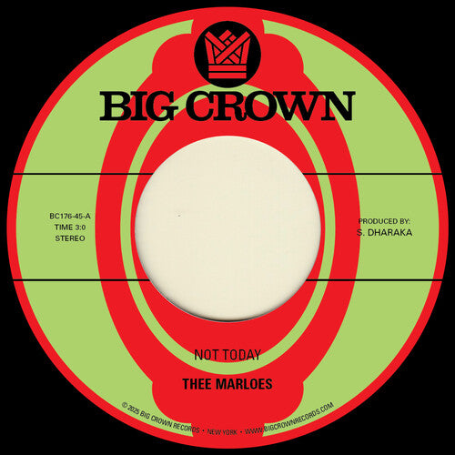 Thee Marloes: Not Today B/W Over - VINYL LP "VINYLBADGES"