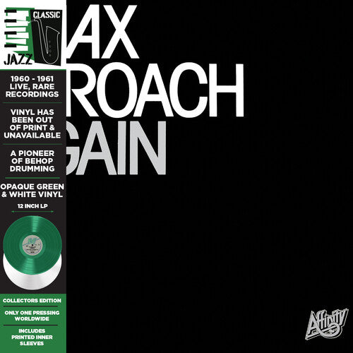 Max Roach: Again - Opaque Green & White - VINYL LP "VINYLBADGES"