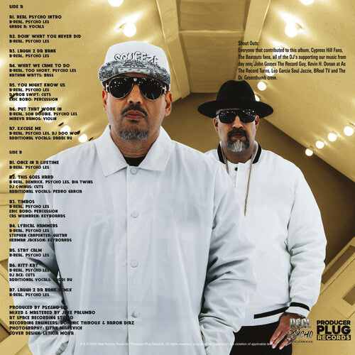 B-Real & Psycho Les: Real Psycho - Black Vinyl - VINYL LP "VINYLBADGES"