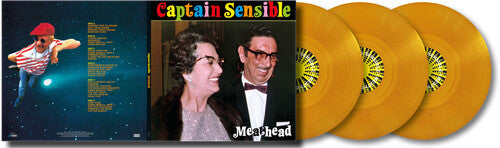 Captain Sensible: Meathead - Orange Crystal Vinyl - VINYL LP "VINYLBADGES"