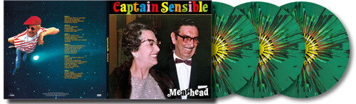 Captain Sensible: Meathead - Splatter Green Vinyl (Limited to 100) - VINYL LP "VINYLBADGES"