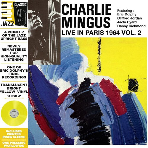 Charlie Mingus: Live in Paris, 1964 Vol. 2 - Translucent Bright Yellow - VINYL LP "VINYLBADGES"